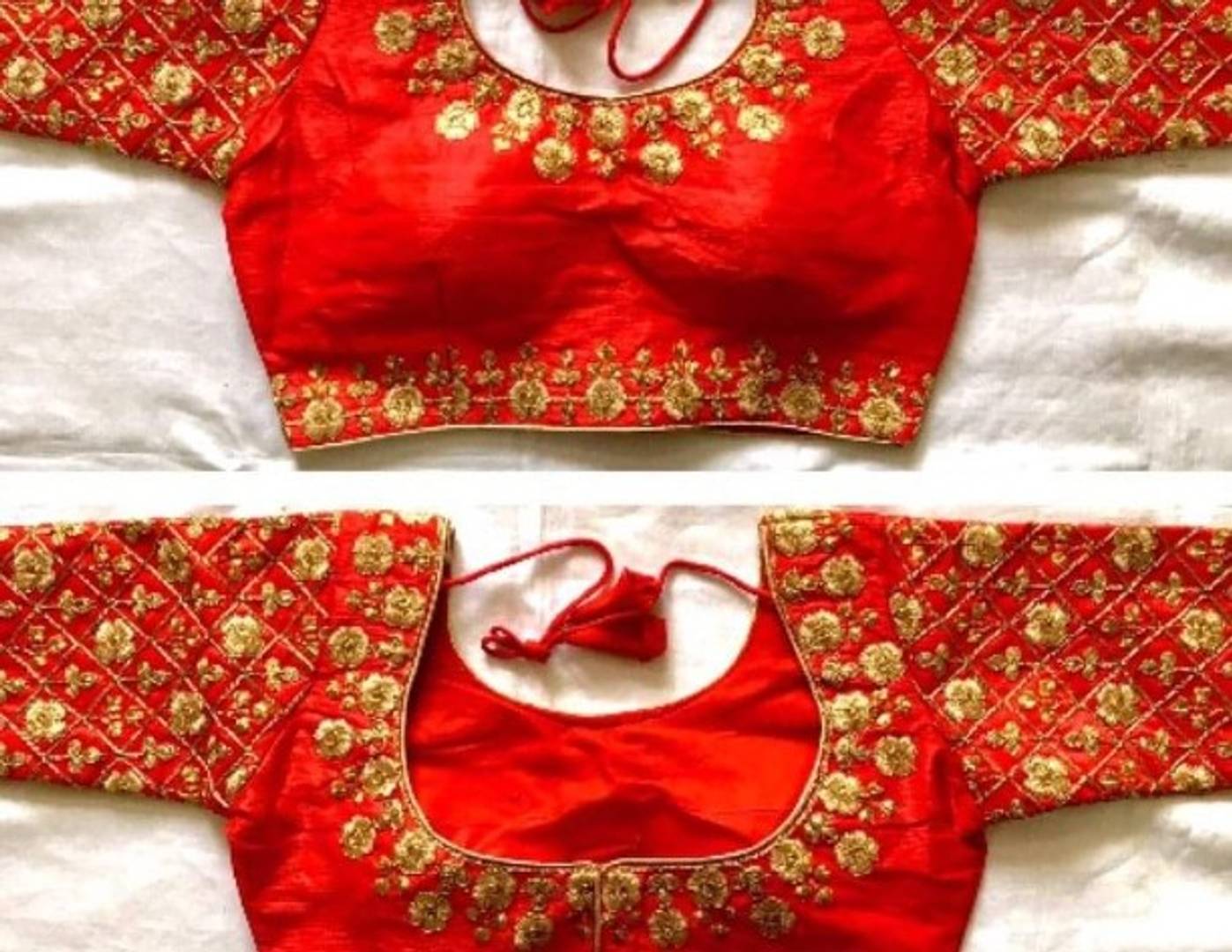 Stylish Malbari Phantom Silk Thread Coding Sequence And Zari Work Blouse For Women
